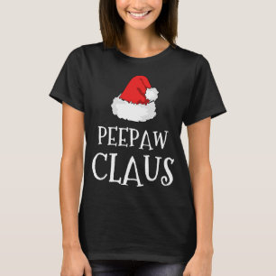 Pee-Paw Claus Christmas Hat Group Matching Pajama  T-Shirt