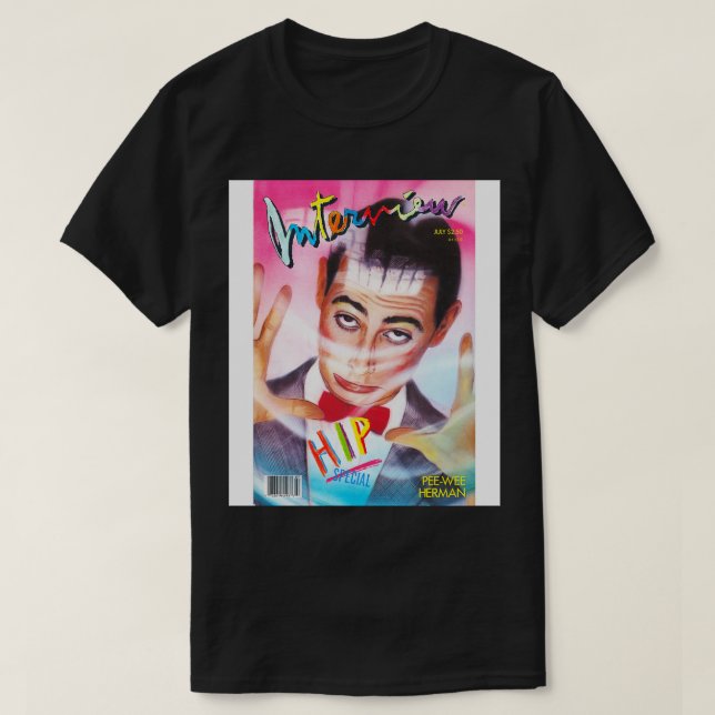 Pee Wee Interview Magazine 1987 T-Shirt (Design Front)