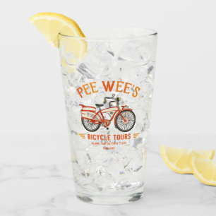Pee-wee’s Big Adventure Bike Iconic Red Bicycle  Glass