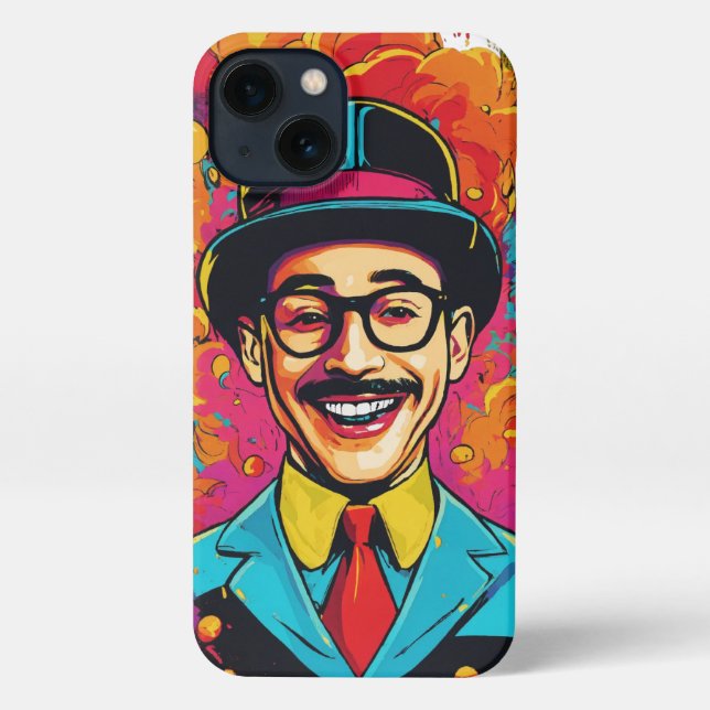 Pee Wee's Playful Laughter" iPhone Case (Back)