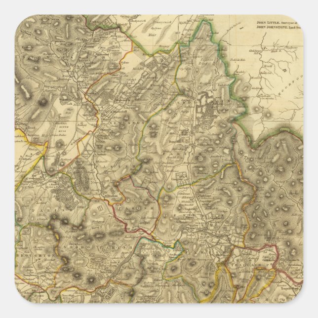 PeeblesShire Square Sticker (Front)