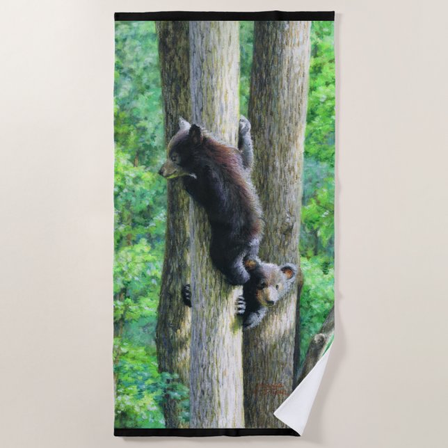Peek-a-Bear Beach Towel (Front)