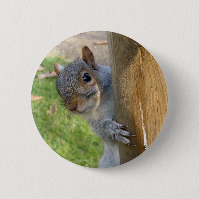 Peek-a-Boo! 6 Cm Round Badge (Front)