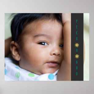 Peek A Boo Adorable Baby Poster