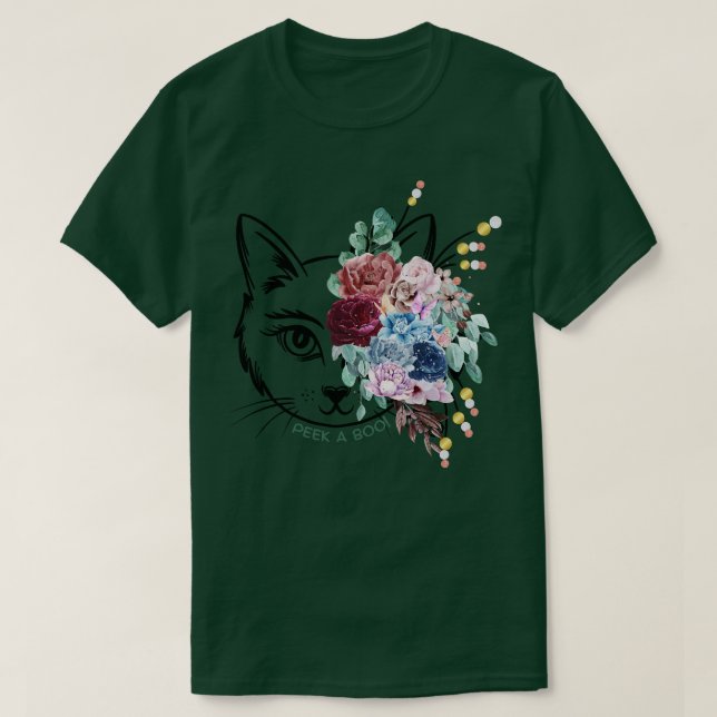 Peek a Boo Cat T-Shirt (Design Front)