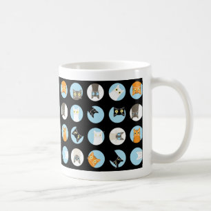 peek-a-boo cats coffee mug