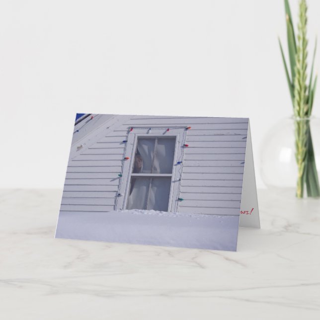 “PEEK-A-BOO" Christmas Card (Front)