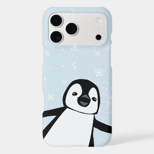 Peek a boo Cute Penguin Winter Snow Illustration