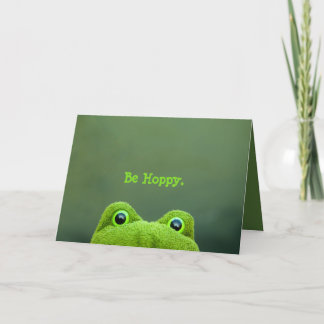 Peek-a-Boo Frog | Greeting Card
