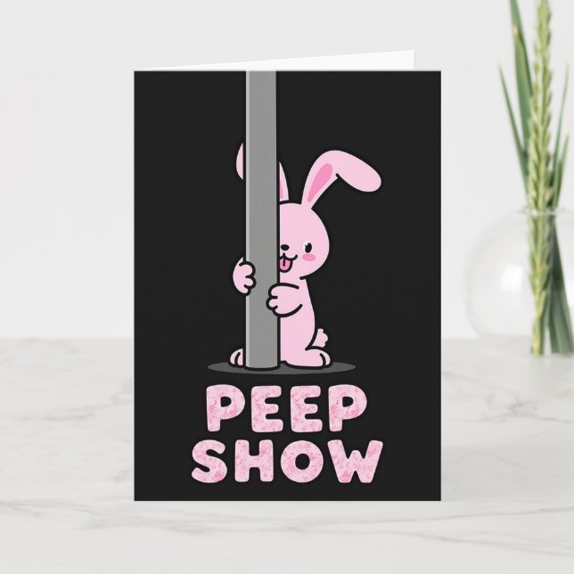 Peek A Boo Funny Friend Card (Front)