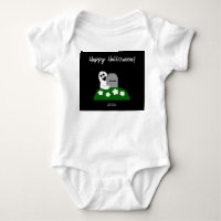Peek A Boo Ghost Baby Jersey Bodysuit