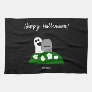 Peek A Boo Ghost Kitchen Towel