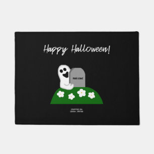 Peek A Boo Ghost Small Door Mat