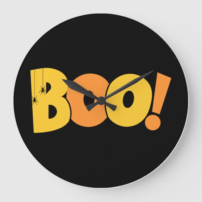 Peek-a-Boo Ghost Wall Clock (Front)