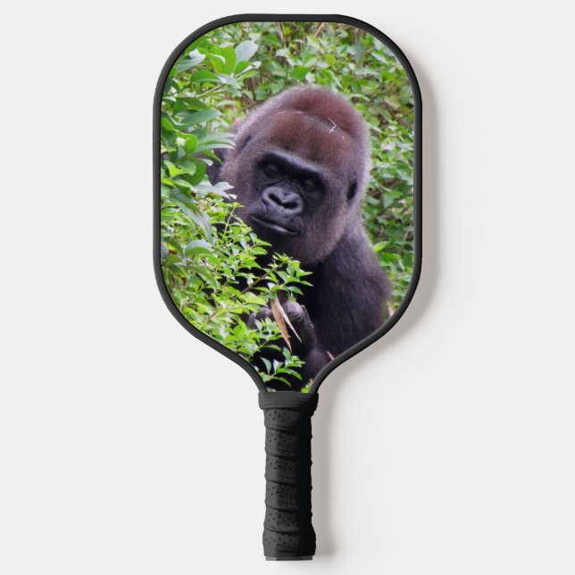 Peek-A-Boo Gorilla Pickleball Paddle (Front)