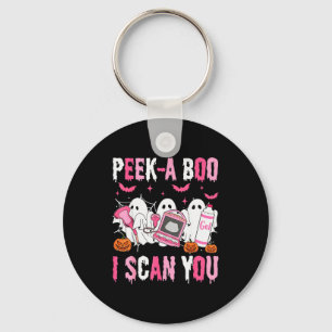 Peek A Boo I Scan You Spooky Sonographer Ultrasoun Key Ring