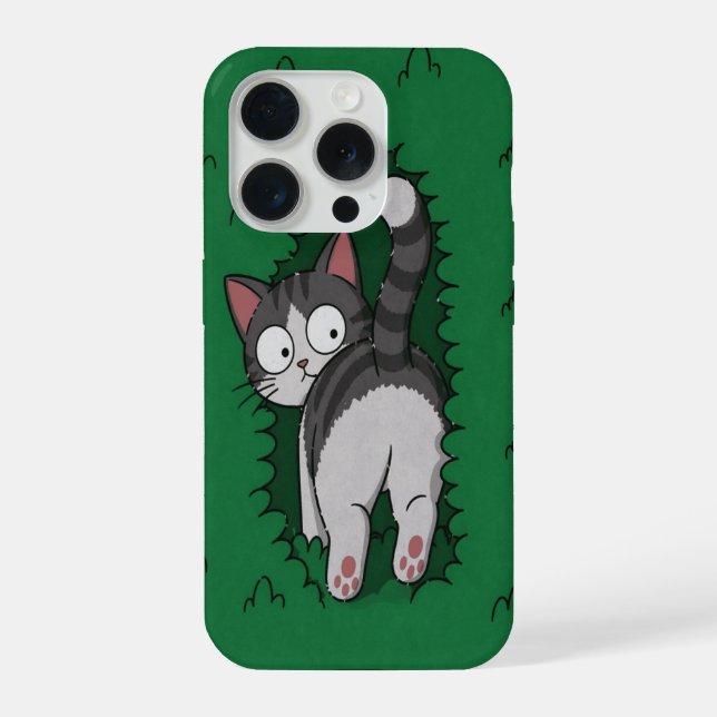 Peek-a-Boo Kitty Phone Case (Back)