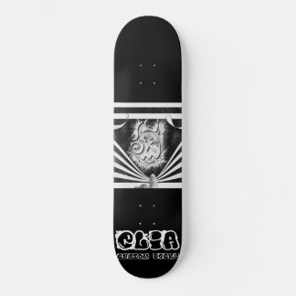 Peek-a-boo logo deck skateboard