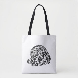 “Peek-a-Boo” Pangolin design Tote Bag