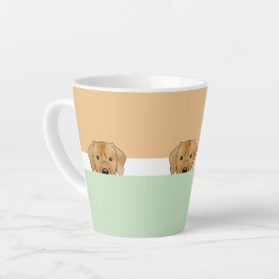 "Peek a Boo" Rhodesian Ridgeback Dog   Latte Mug