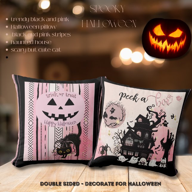 "Peek a Boo" Spooky-Cute Halloween Pillow (Peek a Boo Spooky-Cute Halloween Pillow)
