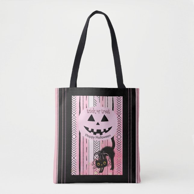 "Peek a Boo" Spooky-Cute Trick-or-Treat Bag (Front)