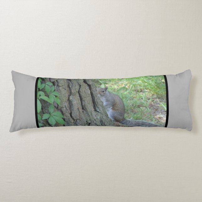 Peek A Boo Squirrel - Body Cushion (Front)