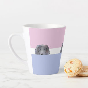 "Peek a Boo" Weimaraner Dog Latte Mug