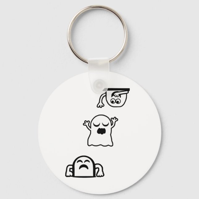 Peek-A-Boos Key Ring (Front)