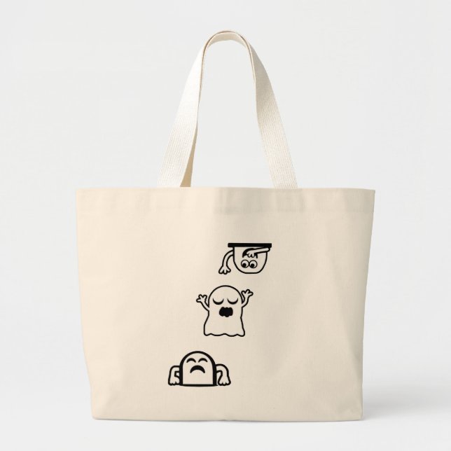 Peek-A-Boos Large Tote Bag (Front)