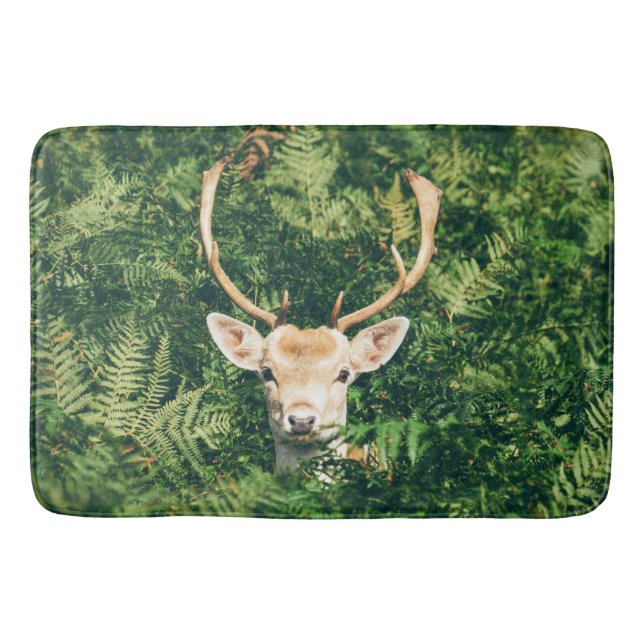 Peek a Deer  Bath Mat (Front)
