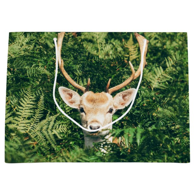 Peek a Deer  Large Gift Bag (Front)