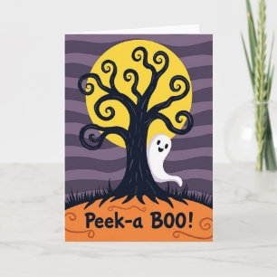 Peeka Boo Spooky Tree Card