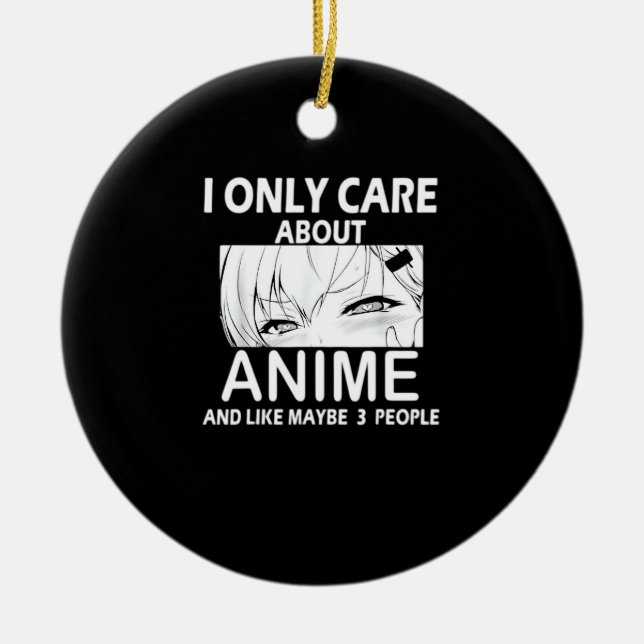 Peekabo Anime Ceramic Ornament (Front)