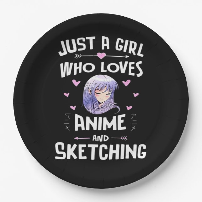 Peekabo Anime Classic Paper Plate (Front)