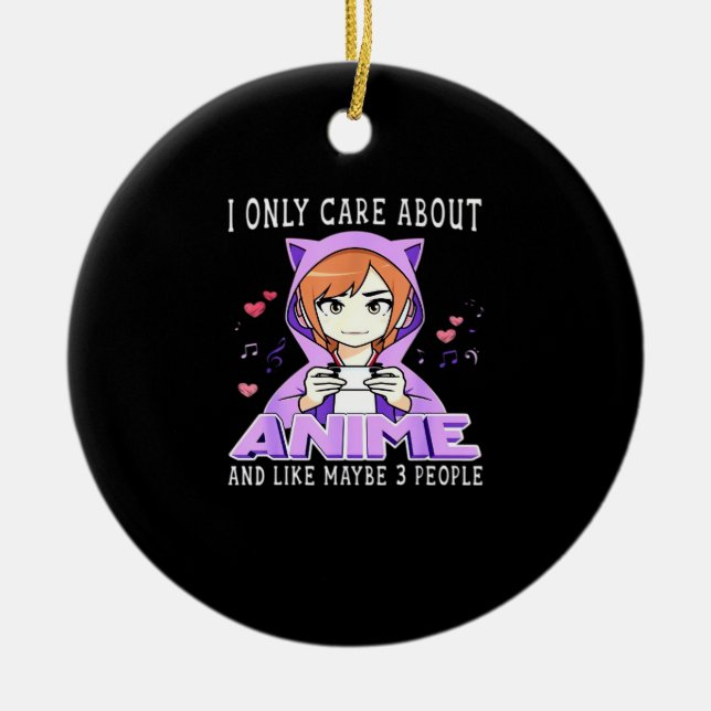 Peekabo Anime Manga Ceramic Ornament (Front)