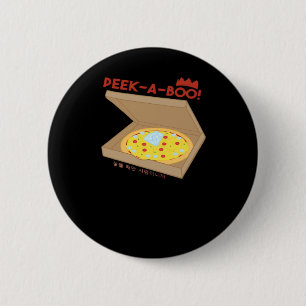 Peekabo Basic & Funny Design  6 Cm Round Badge