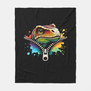 Peekabo Design For Halloween Fleece Blanket