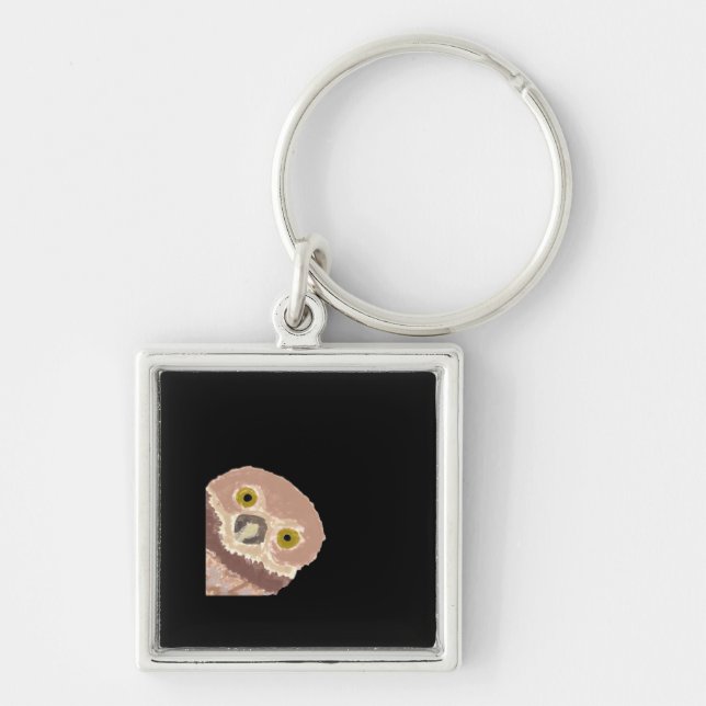 Peekabo Funny Design For Halloween Key Ring (Front)
