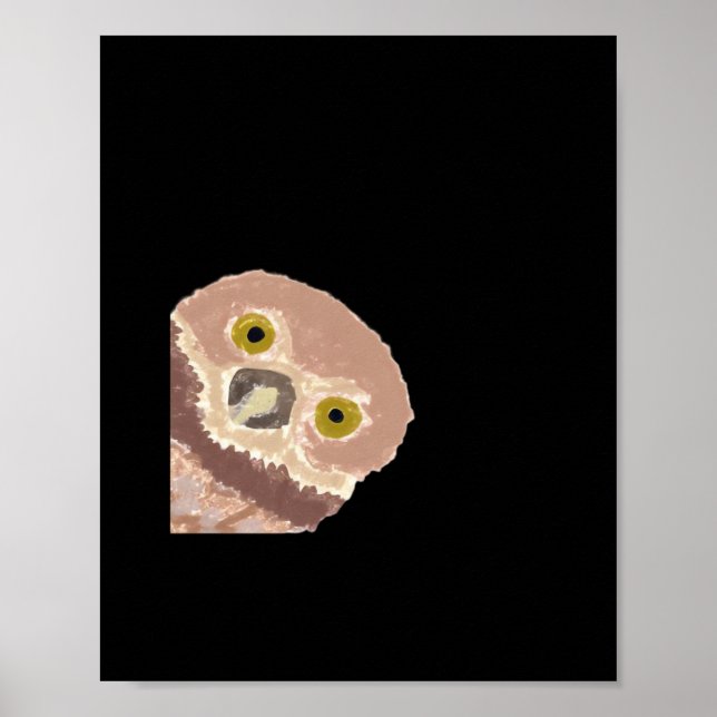 Peekabo Funny Design For Halloween Poster (Front)