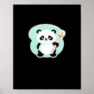 Peekabo Panda Poster