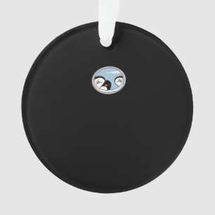 Peekabo Penguins Ornament