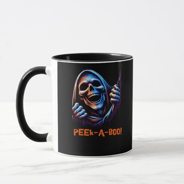 Peekabo Poltergeist Prankster Mug (Left)