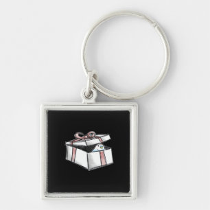 Peekabo Present Key Ring