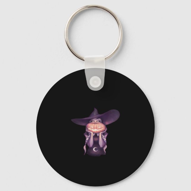 Peekabo Pumpkin Key Ring (Front)