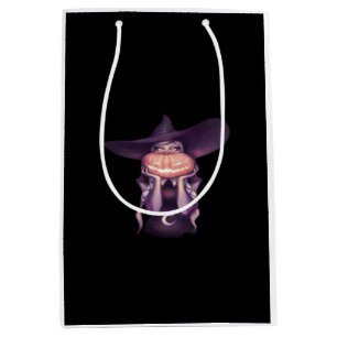 Peekabo Pumpkin Medium Gift Bag
