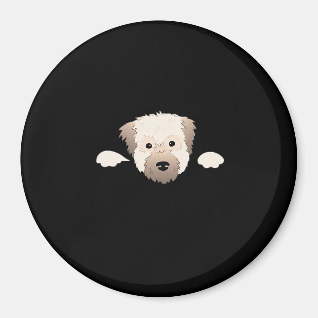 Peekabo Pup Magnet (Front)