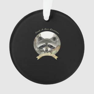 Peekabo Raccoon Ornament