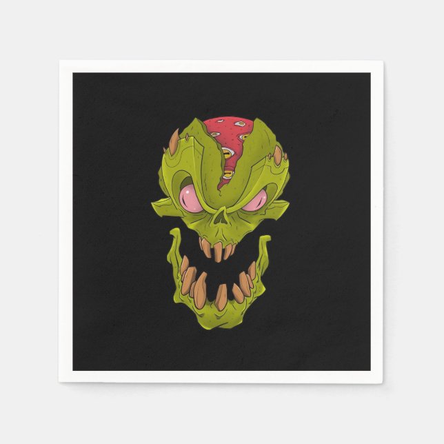 Peekabo Skull Napkin (Front)