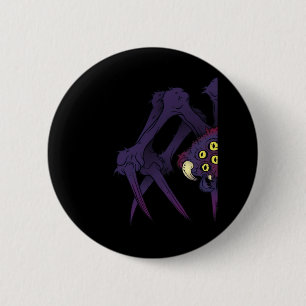 Peekabo Spider 6 Cm Round Badge